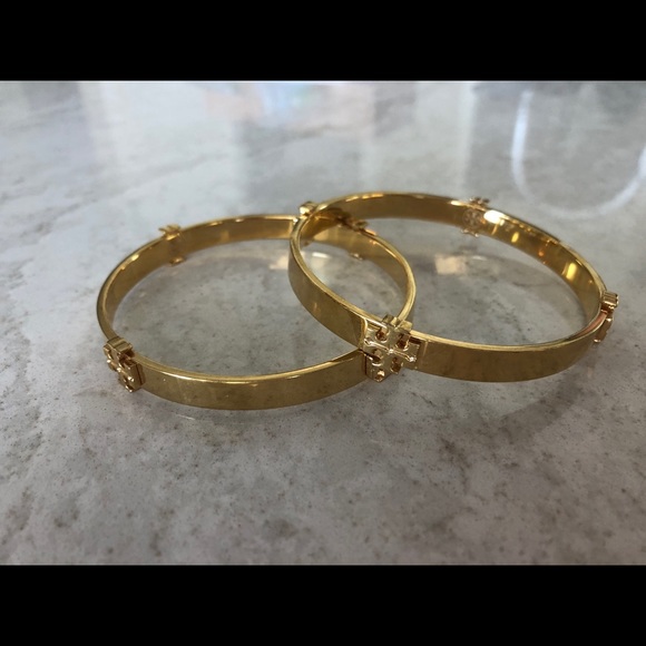 Tory Burch Jewelry Tory Burch Signature Bangles 2 Poshmark